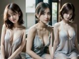 ネグリジェ姿の見知らぬ女性