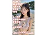 100人のAIグラビアアイドル写真集 13巻 レースの水着の美谷間をチラ見せ オマケ8枚