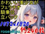 【ROCG025】かわいいフェラチオ騎乗位立バック★約240枚★1072×1920